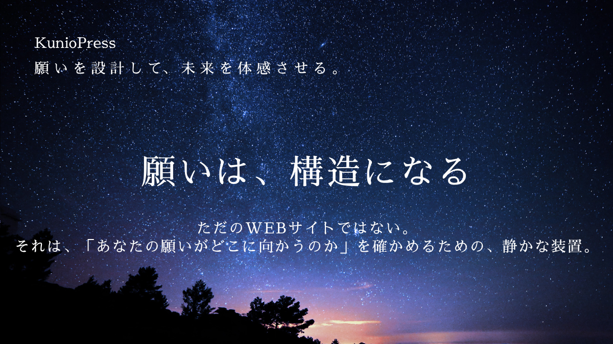願いは、構造になる──まだ見ぬ未来に触れるための、静かな設計の記録